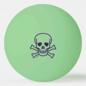Skull n Botten groene gloed 1 ster pingpongbal Pingpongballen (Voorkant)