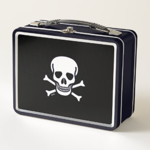 Skull n Botten Zwarte lunchbox