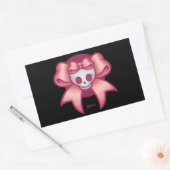 Skull 'n Bows Rechthoekige Sticker (Envelop)