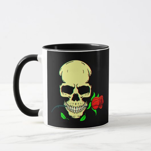 Skull N Roses 3D Mok (Links)