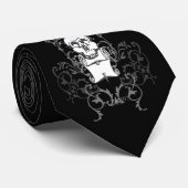 Skull N Sword Stropdas (Opgerold)