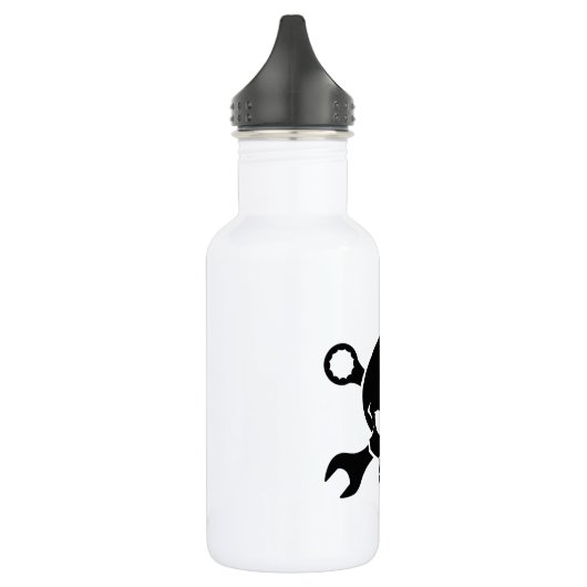Skull 'n' Tools - Schroefpiraat 2 (zwart) Waterfles (Links)