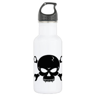 Skull 'n' Tools - Schroefpiraat 2 (zwart) Waterfles