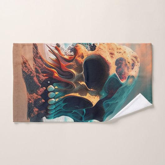 Skull on the beach (Serviette à main)