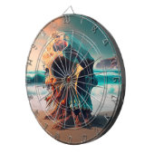 Skull on the beach dartbord (Voorkant Rechts)