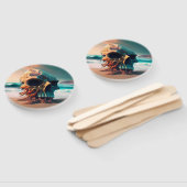 Skull on the beach handwaaier (Niet-gemonteerd)