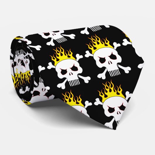 Skull One stropdas (Opgerold)