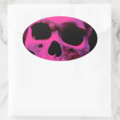 Skull Ovale Sticker (Tas)