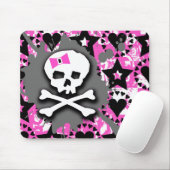 Skull Paint Splatter Muismat (Met muis)