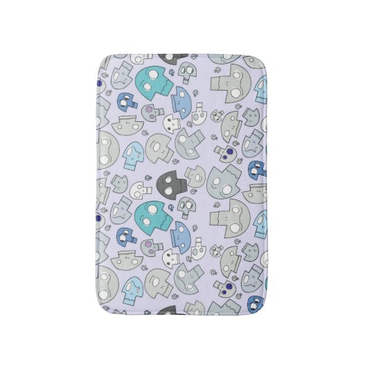 Skull Pattern Badmat (Voorkant Verticaal)