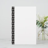 Skull Pattern Briefpapier (Staand voorkant)