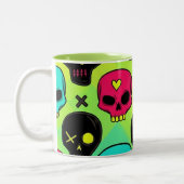 Skull Pattern Coffee Mug Tweekleurige Koffiemok (Links)