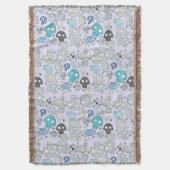 Skull Pattern Deken (Voorkant Verticaal)