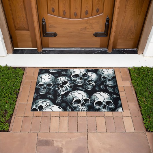 Skull Pattern Deurmat (Buiten)