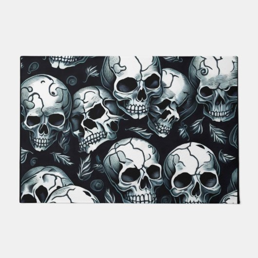 Skull Pattern Deurmat (Voorkant)