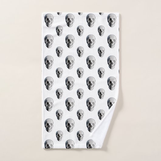 Skull Pattern Halloween Bad Handdoek (Handdoek)