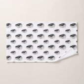 Skull Pattern Halloween Bad Handdoek (Handdoek)