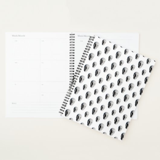 Skull Pattern Halloween Planner (Display)