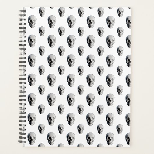 Skull Pattern Halloween Planner (Voorkant)