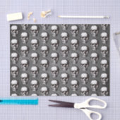 Skull Pattern Halloween Tissuepapier (Craft)