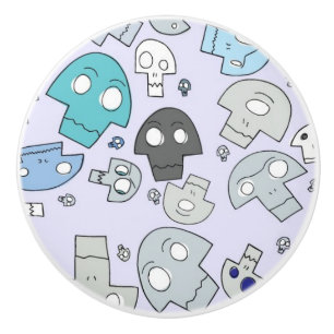 Skull Pattern Keramische Knop
