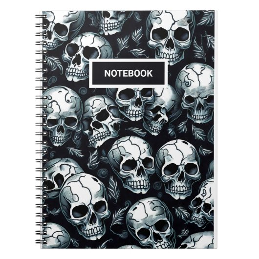 Skull Pattern Notitieboek (Voorkant)