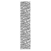Skull Pattern Table Runner Korte Tafelloper (Voorkant)
