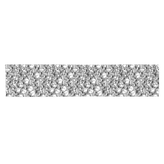 Skull Pattern Table Runner Korte Tafelloper (Horizontaal)