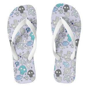 Skull Pattern Teenslippers