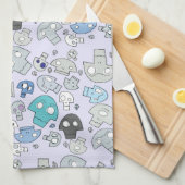 Skull Pattern Theedoek (Quarter Fold)