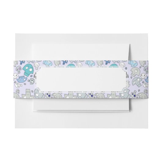 Skull Pattern Uitnodigingen Wikkel (Voorkant Voorbeeld)