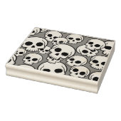 Skull Pattern Wood Art Stamp Rubberstempel (Stempel)