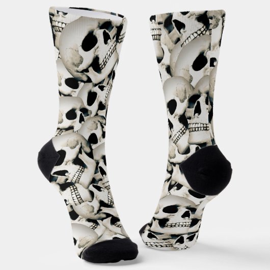 Skull Patterned Sokken (Gebogen)