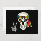 Skull Peace Briefkaart (Voorkant / Achterkant)