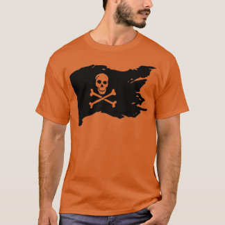 Skull Pirate Flag jolly roger Crossbones T-shirt