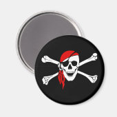 skull pirate magnet magneet (Voorkant / Achterkant)