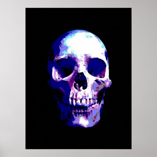 Skull Pop Art Poster (Voorkant)