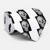 Skull Pop Art Stropdas (Opgerold)