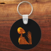 Skull Pray For My Opps 2026  Sleutelhanger (Voorkant)