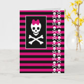 Skull Princess Kaart (Gele Bloem)