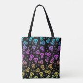 Skull Print Canvas tas (Achterkant)