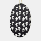 Skull Print Keramisch Ornament (Links)