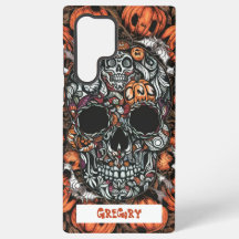 Skull & Pumpkin S22 telefoonhoesje