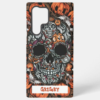 Skull & Pumpkin S22 telefoonhoesje Samsung Galaxy Hoesje