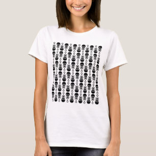 Skull Rattle Pattern Lady T-Shirt