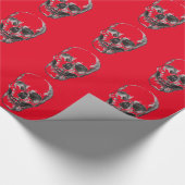 Skull Red Cadeaupapier (Hoek)