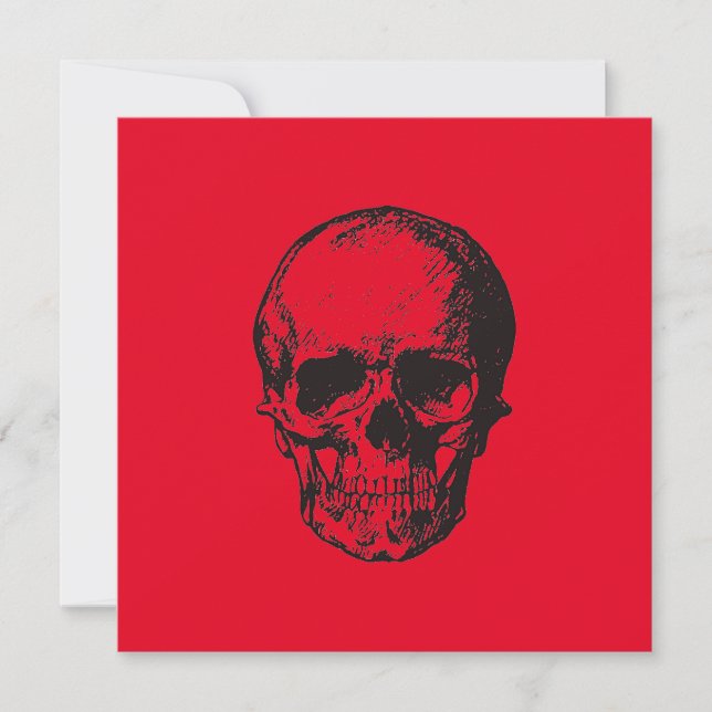 Skull Red Pop Art (Voorkant)