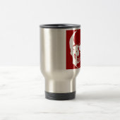 Skull - Red & White Metal Fantasy Art Reisbeker (Center)