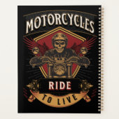 Skull Ride Cycles moteurs, Ride To Live (Dos)