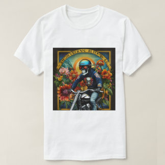 Skull Rider: een gewaagde rit door levendige bloes T-shirt